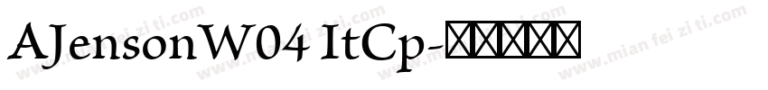 AJensonW04 ItCp字体转换